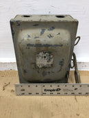 Square D 45351/A1 30 Amp 3 Phase 230 VAC 7.5 HP Fusible Vintage Safety Switch