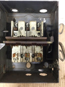 Square D 45351/A1 30 Amp 3 Phase 230 VAC 7.5 HP Fusible Vintage Safety Switch