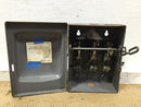 Square D D96351 30 Amp 3 Phase 240 VAC Series A3 Fusible Safety Switch 8" X 9"