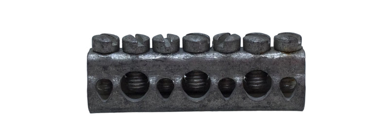 7 Position 4-14 AWG Grounding Bar 1 7/8" x 1/2"