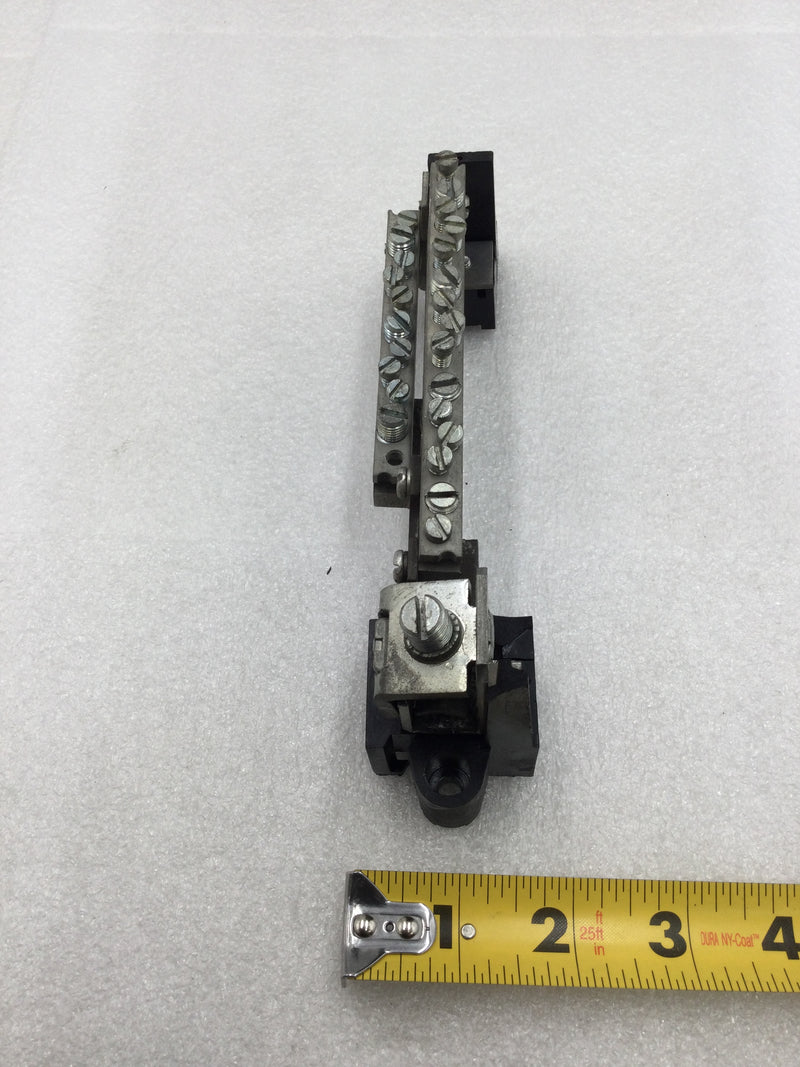 Crouse Hinds 26 Position Combo Neutral Isolated Grounding Bar 7 1/4" x 2" - Flaw