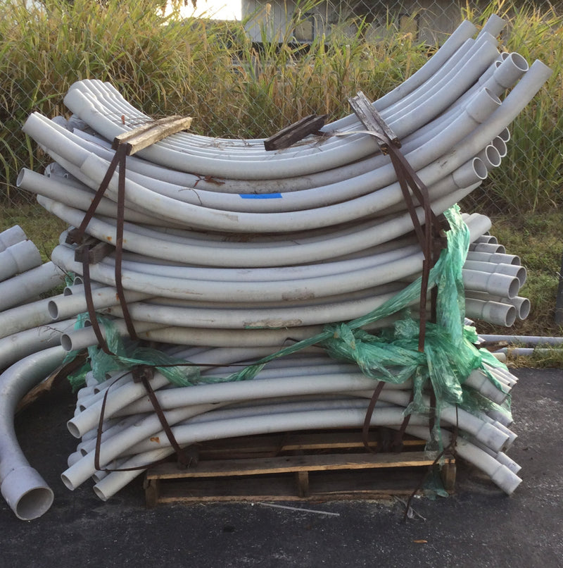 Prime Conduit UA9FJB 2" Schedule 40 90D 36R 90 Degree Sweeping PVC Elbow