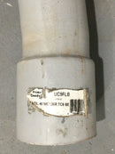 Prime Conduit UC9FLB 3" UTIL Schedule 40 90DX36R TC6 BE 90 Degree PVC Elbow