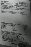 Siemens Talon UAT317-DG 200 Amp 1PH 4 Jaw 3W 600V Ringless Meter Socket
