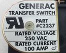 Generac C2237 100 Amp 1PH 2 Pole 250V Transfer Switch