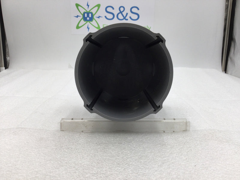 Hubbell PFB1 Scrub Shield 5" Round Plastic Floor Box w/Two 1" & Two 3/4" Inlets