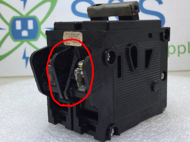 General Switch GA250 50 Amp 2 Pole 120/240V Circuit Breaker - Cosmetic Flaw