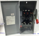 General Electric TH3223 100 Amp 2 Pole 1PH 3W 120/240V Fusible HD Safety Switch