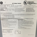 General Electric TH3223 100 Amp 2 Pole 1PH 3W 120/240V Fusible HD Safety Switch