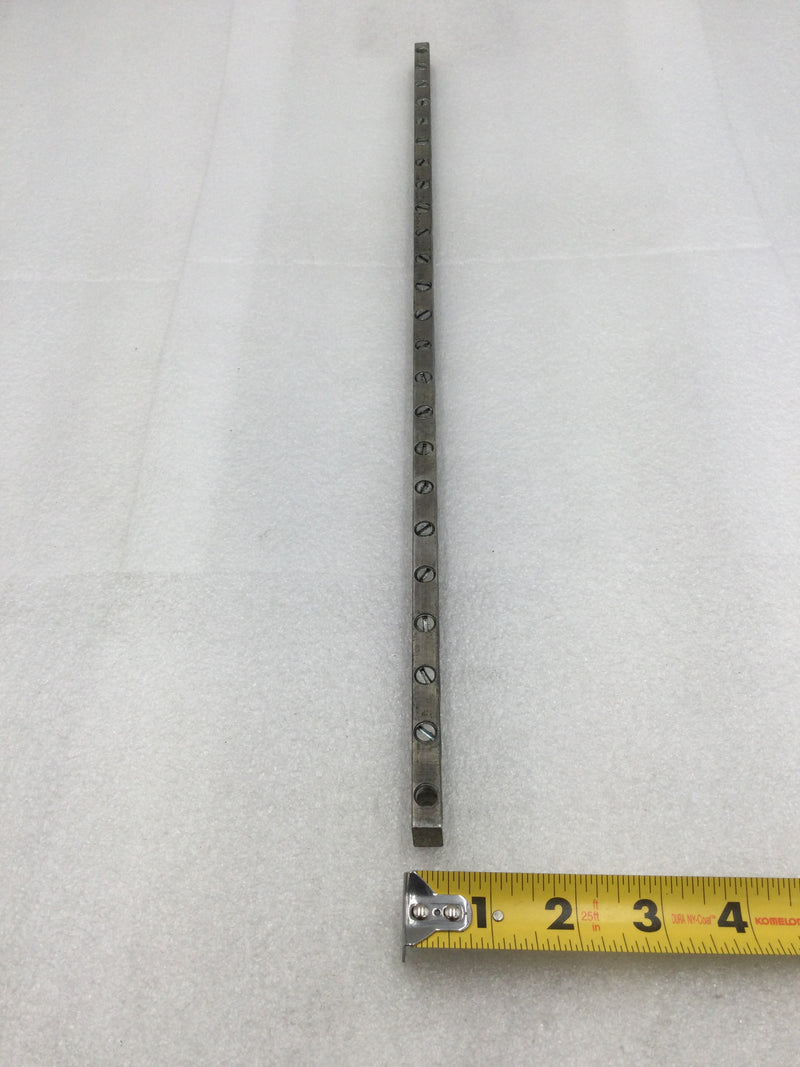 FPE L120-30 24 Position Ground Bar for 14 AWG to 1/0 AWG Wire Sizes 1/2" X 20.5"