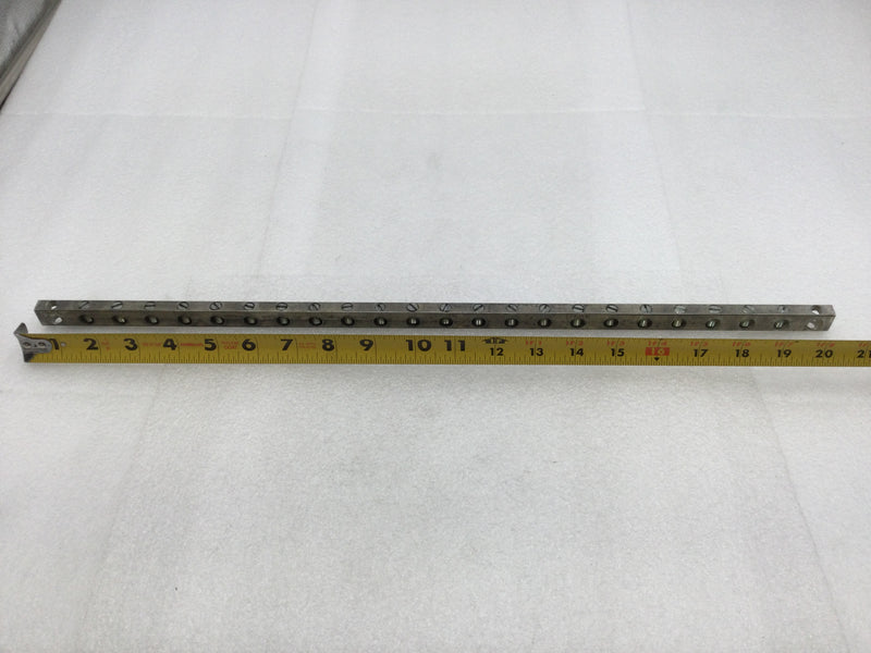 FPE L120-30 24 Position Ground Bar for 14 AWG to 1/0 AWG Wire Sizes 1/2" X 20.5"