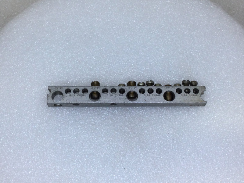 CMC SCB-1/0 16 Position 1/0-14 AWG Grounding Bar