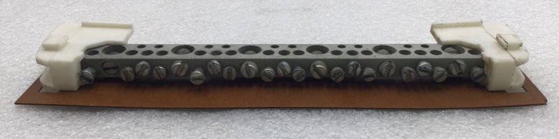 ITE 23 Position 6-14 AWG Neutral/Isolated Grounding Bar 8 3/8" x 1 1/2"