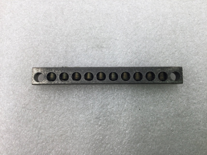 12 Position 4-14 AWG Grounding Bar 3 3/4" x 3/8"
