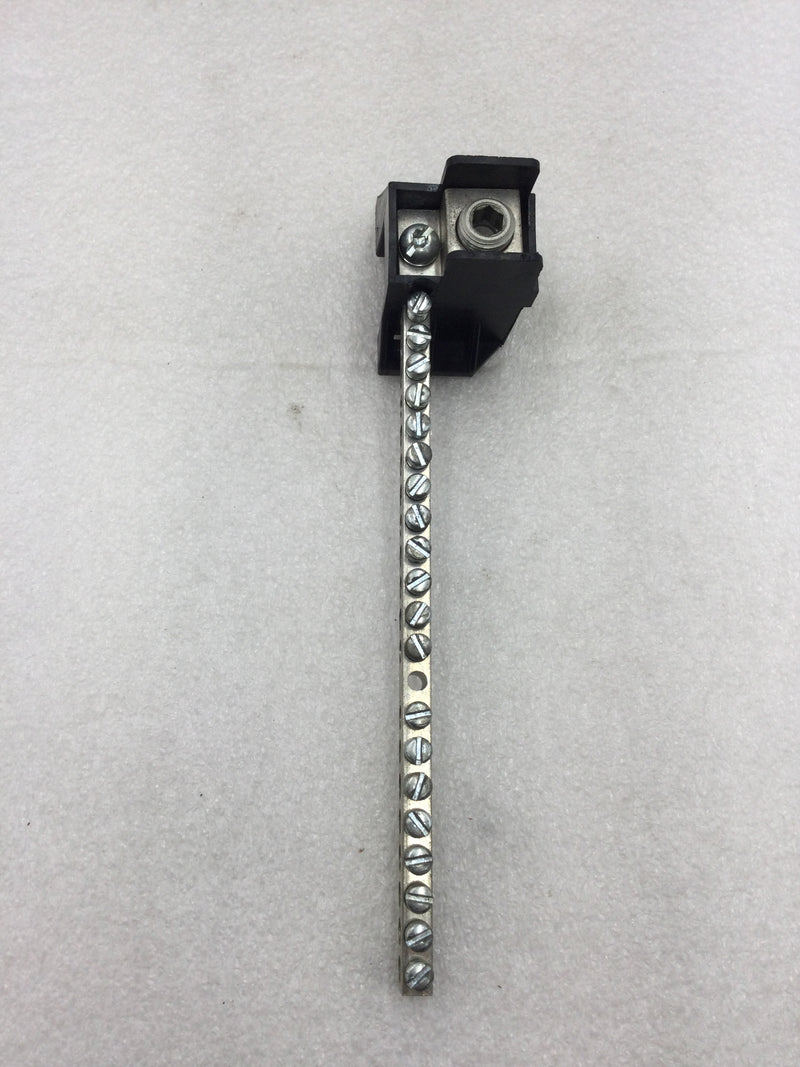 Ilsco N-875 20 Position Ground Bar Kit w/ Lug Connections