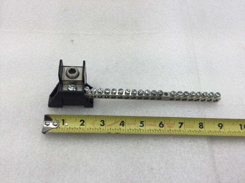 Ilsco N-875 20 Position Ground Bar Kit w/ Lug Connections