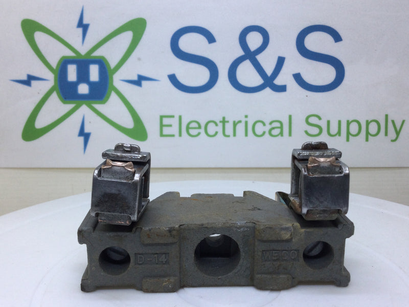 Weco D-14 100 Amp 120/240v Porcelain Meter Socket Replacement Part