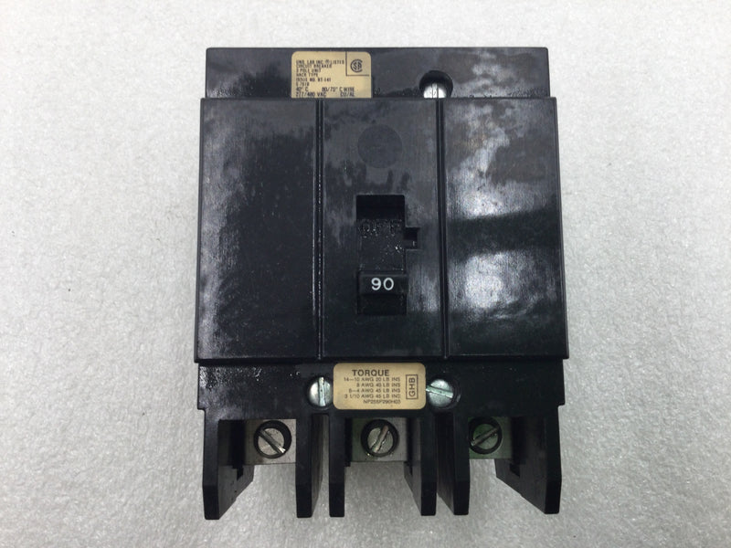 Westinghouse GHB3090 90 Amp 3 Pole 277/480V Circuit Breaker