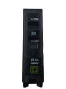 Square D QOB120VH 20 Amp 1 Pole 240V 22kA Breaker - Cosmetic Flaw