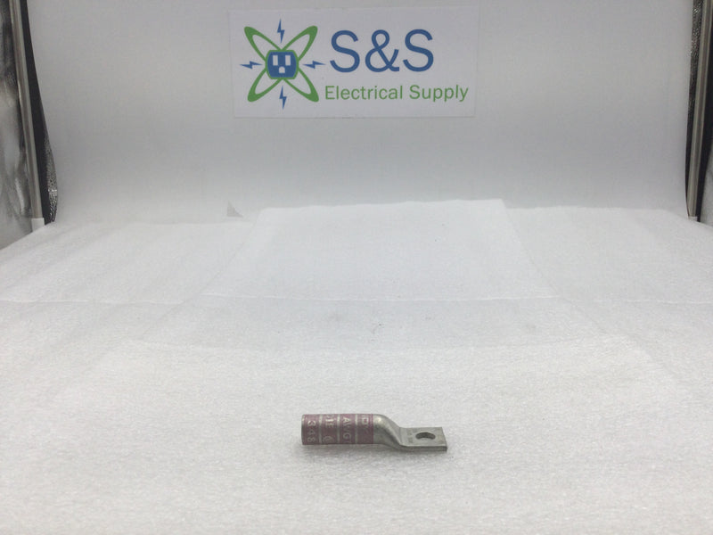 Burndy YA25 Hylug CU Compression Lug for 1/O AWG with 5/16" Bolt Hole(Box of 10)