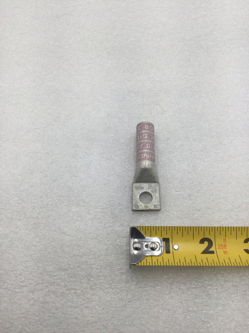 Burndy YA25 Hylug CU Compression Lug for 1/O AWG with 5/16" Bolt Hole(Box of 10)