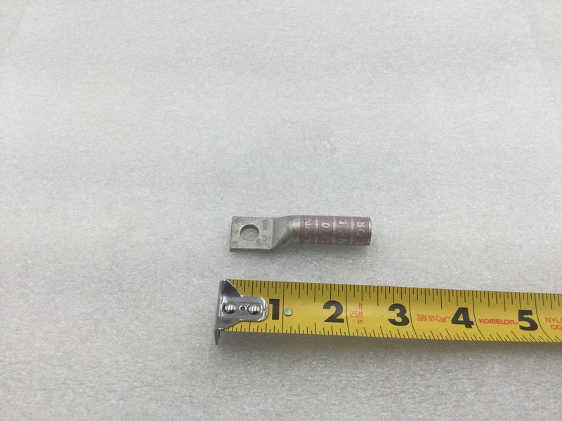 Burndy YA25 Hylug CU Compression Lug for 1/O AWG with 5/16" Bolt Hole(Box of 10)