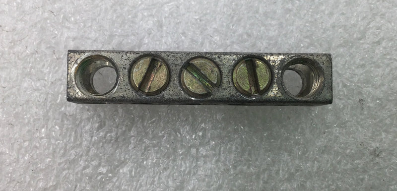 Ilsco NB-17 5 Position 4-14 AWG Grounding Bar 1 5/8" x 3/8"