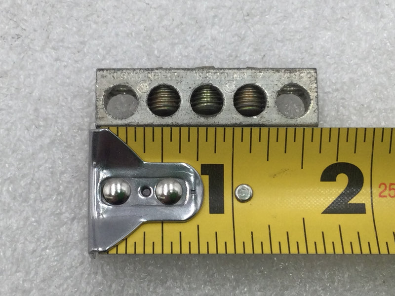 Ilsco NB-17 5 Position 4-14 AWG Grounding Bar 1 5/8" x 3/8"