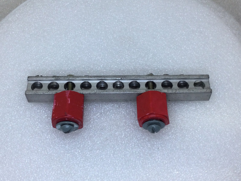 Ilsco 11 Position 1/0-14 AWG Isolated Grounding Bar