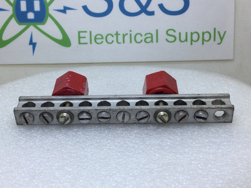 Ilsco 11 Position 1/0-14 AWG Isolated Grounding Bar