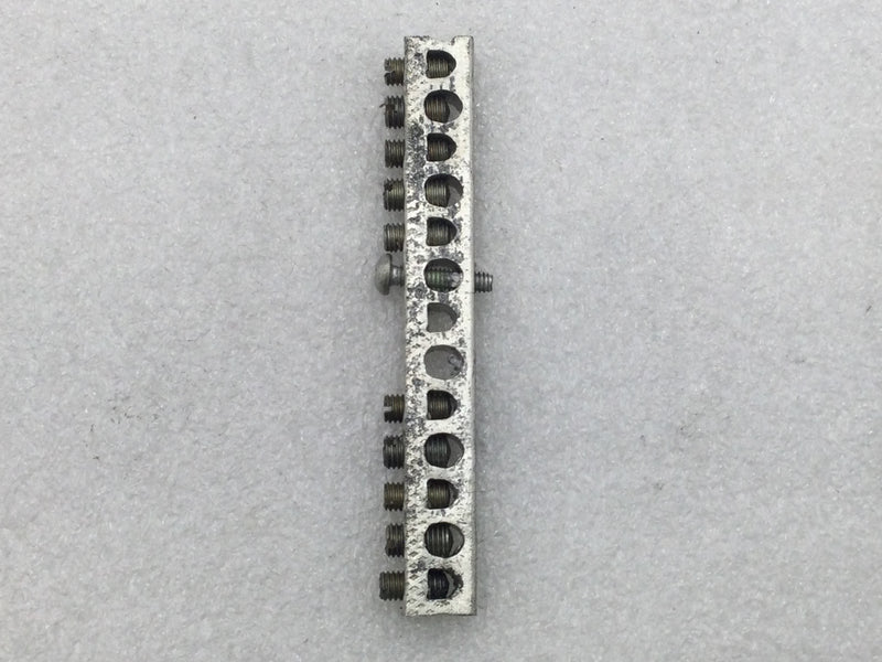 13 Position 4-14 AWG Grounding Bar 4 1/8" x 1/2"