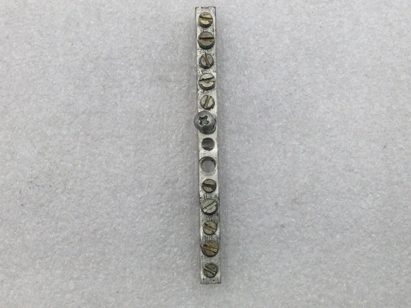 13 Position 4-14 AWG Grounding Bar 4 1/8" x 1/2"
