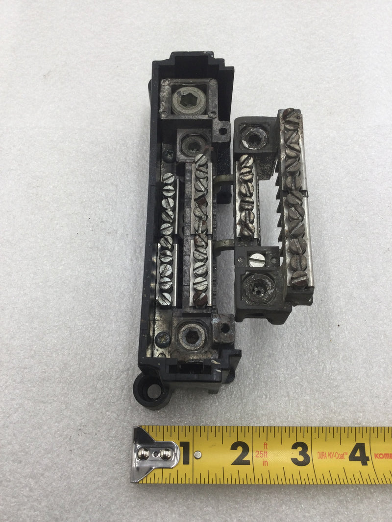 Zinsco 40 Position Under Screw Neutral/Isolated Grounding Bar Kit 3" X 7"