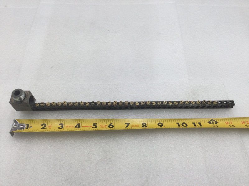 ITE/Gould 36 Position Ground/Neutral Bar with 2/0 Lug 3/4" X 13.5"