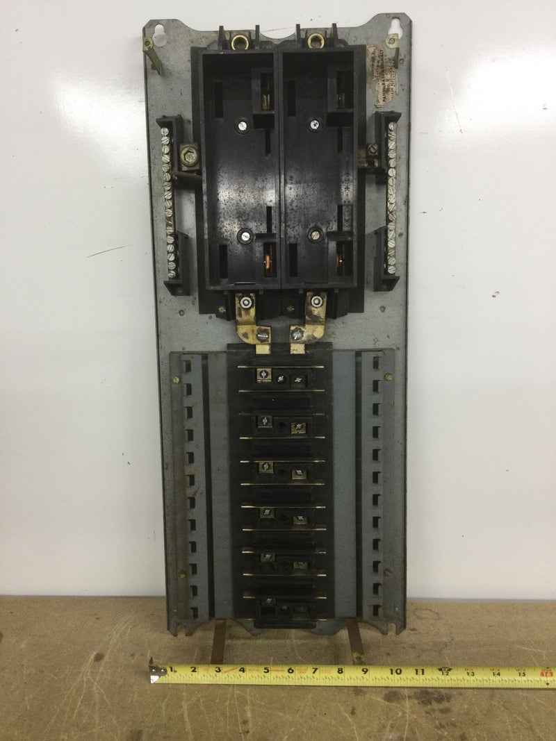 Walker Electric 200 Amp 12 Space/24 Circuit Fuse Panel Breaker Box w/ Fuse Pull Out Main Disconnect Guts Only 11" x 27" Ilsco CINYO C-24