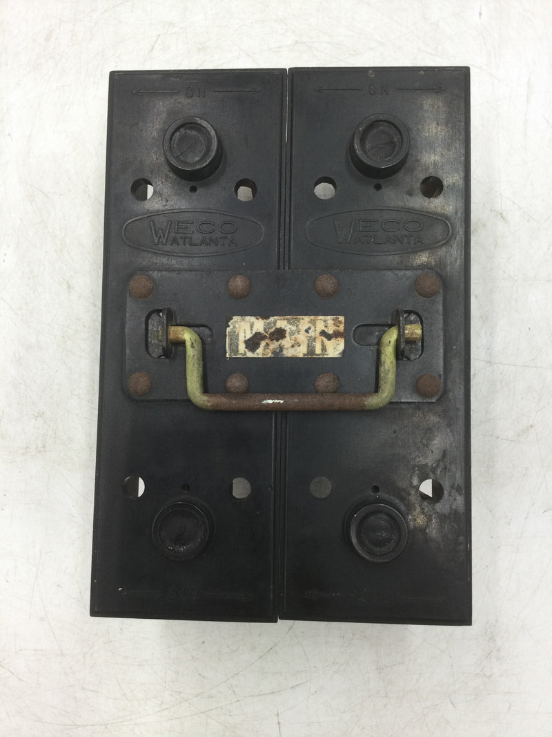 Walker Electric 200 Amp 12 Space/24 Circuit Fuse Panel Breaker Box w/ Fuse Pull Out Main Disconnect Guts Only 11" x 27" Ilsco CINYO C-24