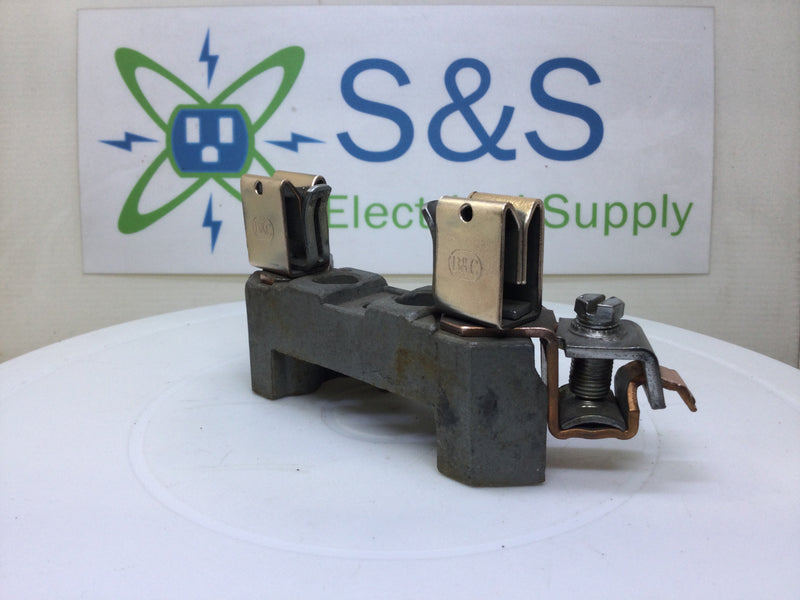 B&C Porcelain Meter Socket Replacement Block 100-200 Amp - 1" Base