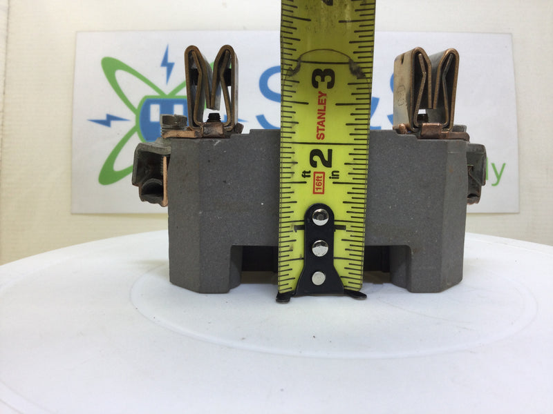 B&C Porcelain Meter Socket Replacement Block 100-200 Amp - 2" Base Extended Lugs