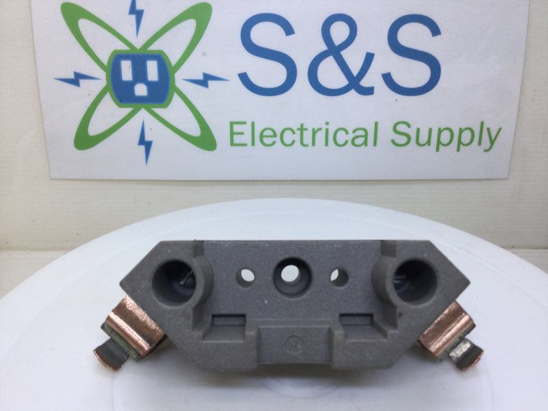 B&C Porcelain Meter Socket Replacement Block 100-200 Amp - 2" Base Extended Lugs