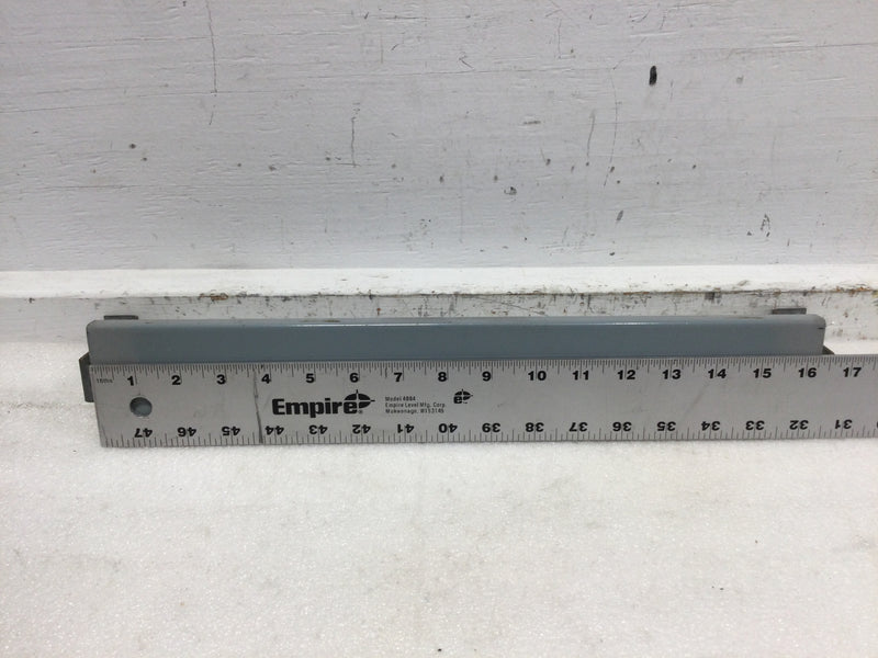 GE 400 Amp Panel Filler Plate with legs - 16 3/8 " L x 2 3/4" W x 4 " H