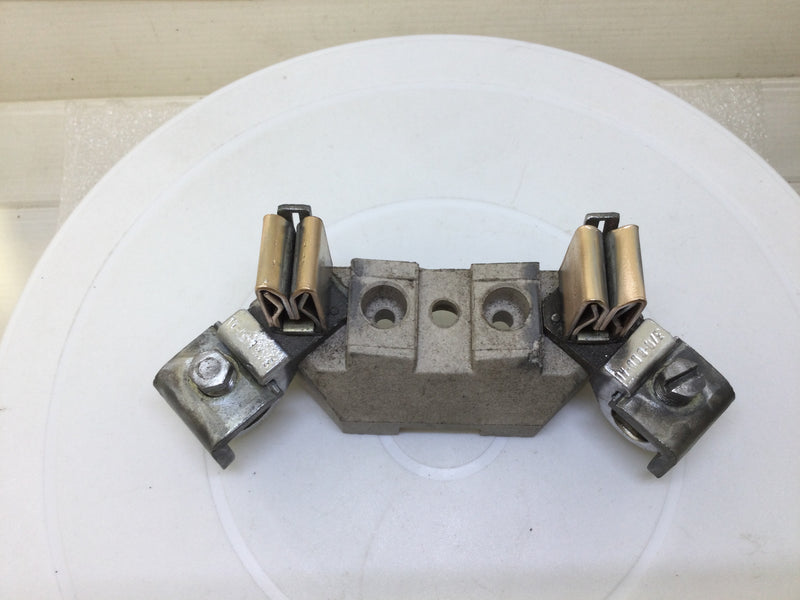 B&C Porcelain Meter Socket Replacement Block 100-200 Amp - Cream Base