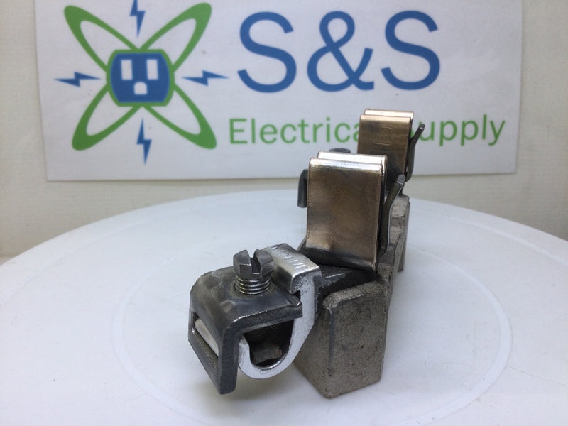 B&C Porcelain Meter Socket Replacement Block 100-200 Amp - Cream Base