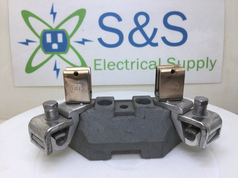 B&C Porcelain Meter Socket Replacement Block 100-200 Amp - w/Middle Ridge