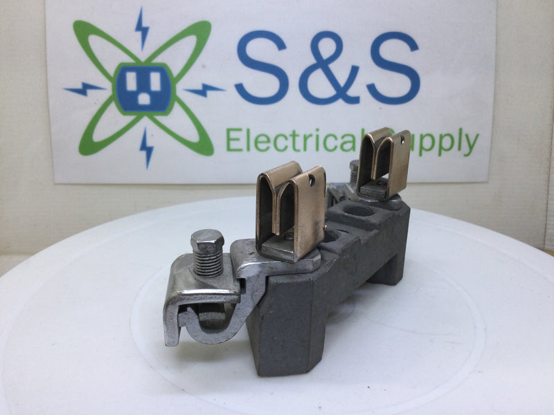 B&C Porcelain Meter Socket Replacement Block 100-200 Amp - w/Middle Ridge