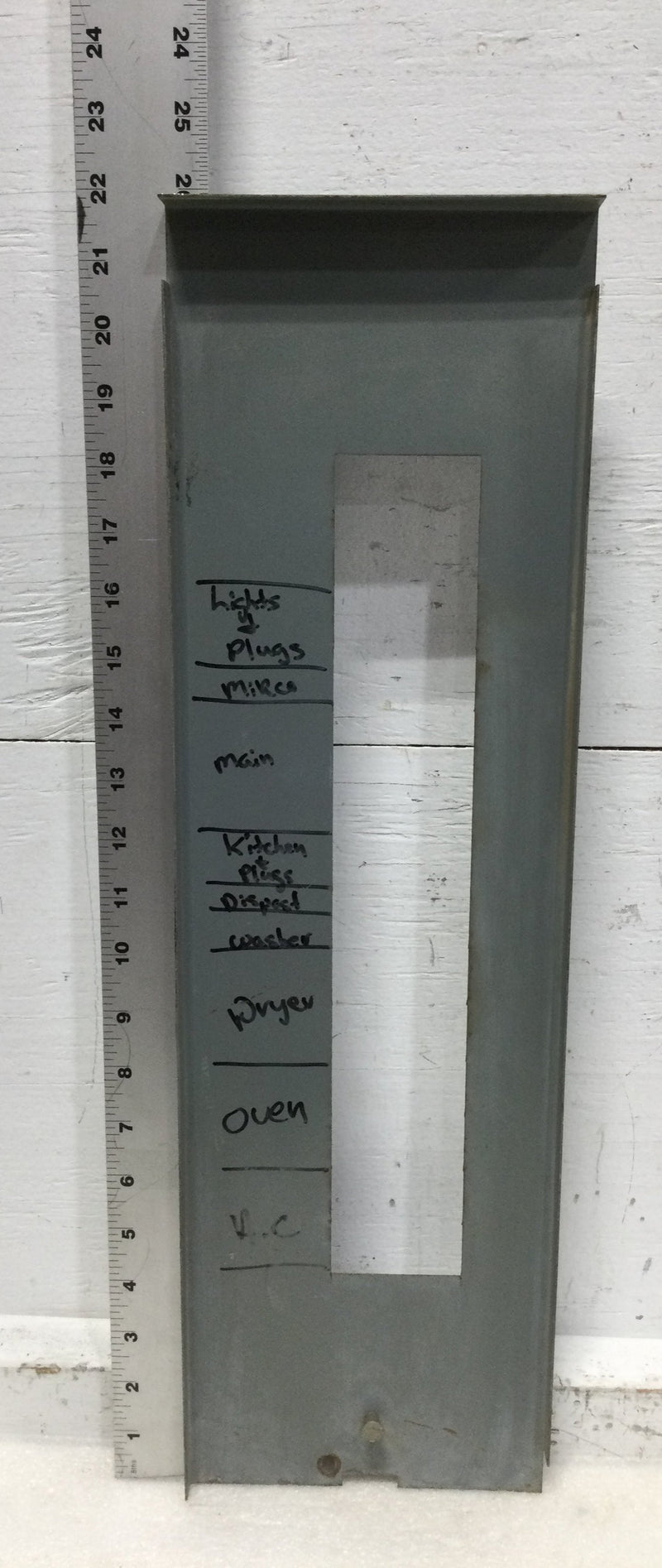 14 Space 120/240V Dead Front Only 21 7/8" x 6 1/2"