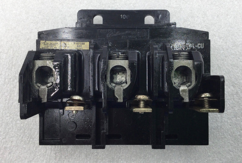 ITE/Pushmatic P43100 100 Amp 3 Pole 240V Circuit Breaker