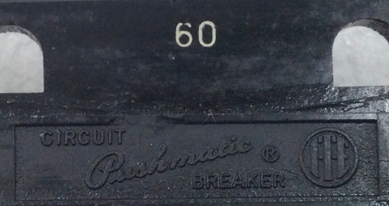 ITE/Pushmatic P4360 60 Amp 3 Pole 240V Circuit Breaker - Cosmetic Flaw