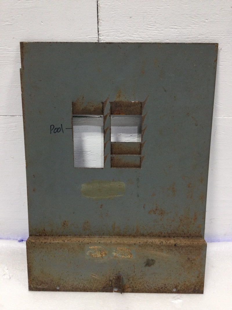 10 Space Dead Front Only w/Latch 19" x 14"