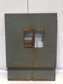 10 Space Dead Front Only w/Latch 19" x 14"