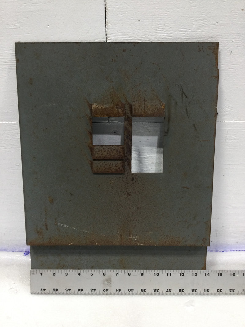 10 Space Dead Front Only w/Latch 19" x 14"